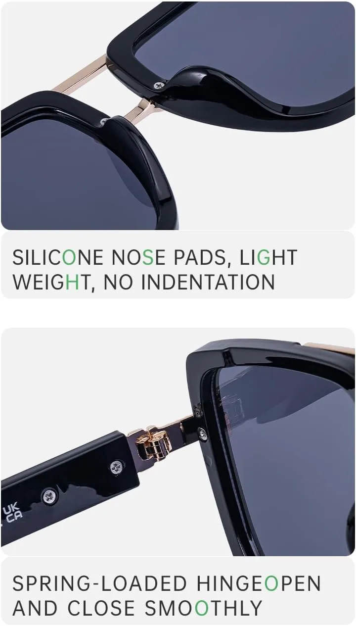 

Роскошные солнцезащитные очки большого размера для мужчин - европейско-американская мода, большие солнцезащитные очки с защитой от УФ-излучения - 1 GJKTFNJIF, 1