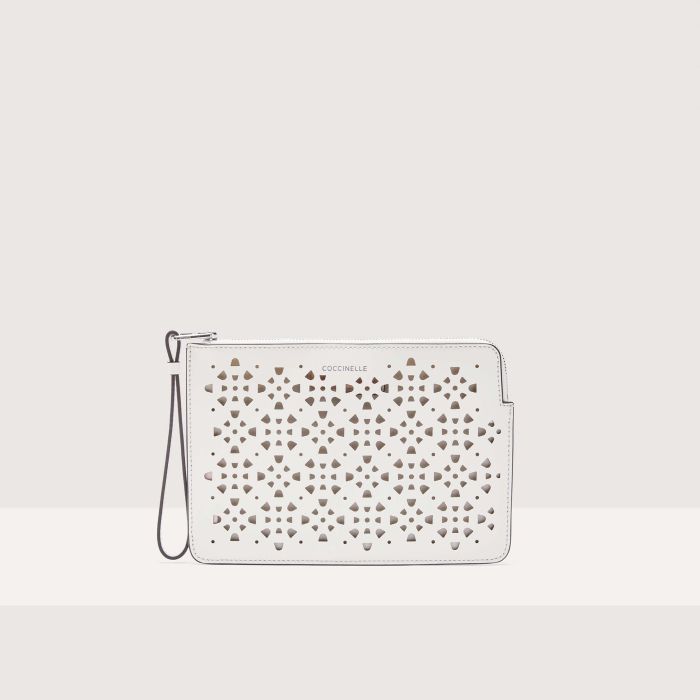 

Кошелек Coccinelle Alias Cowhide perforee, цвет Blanco