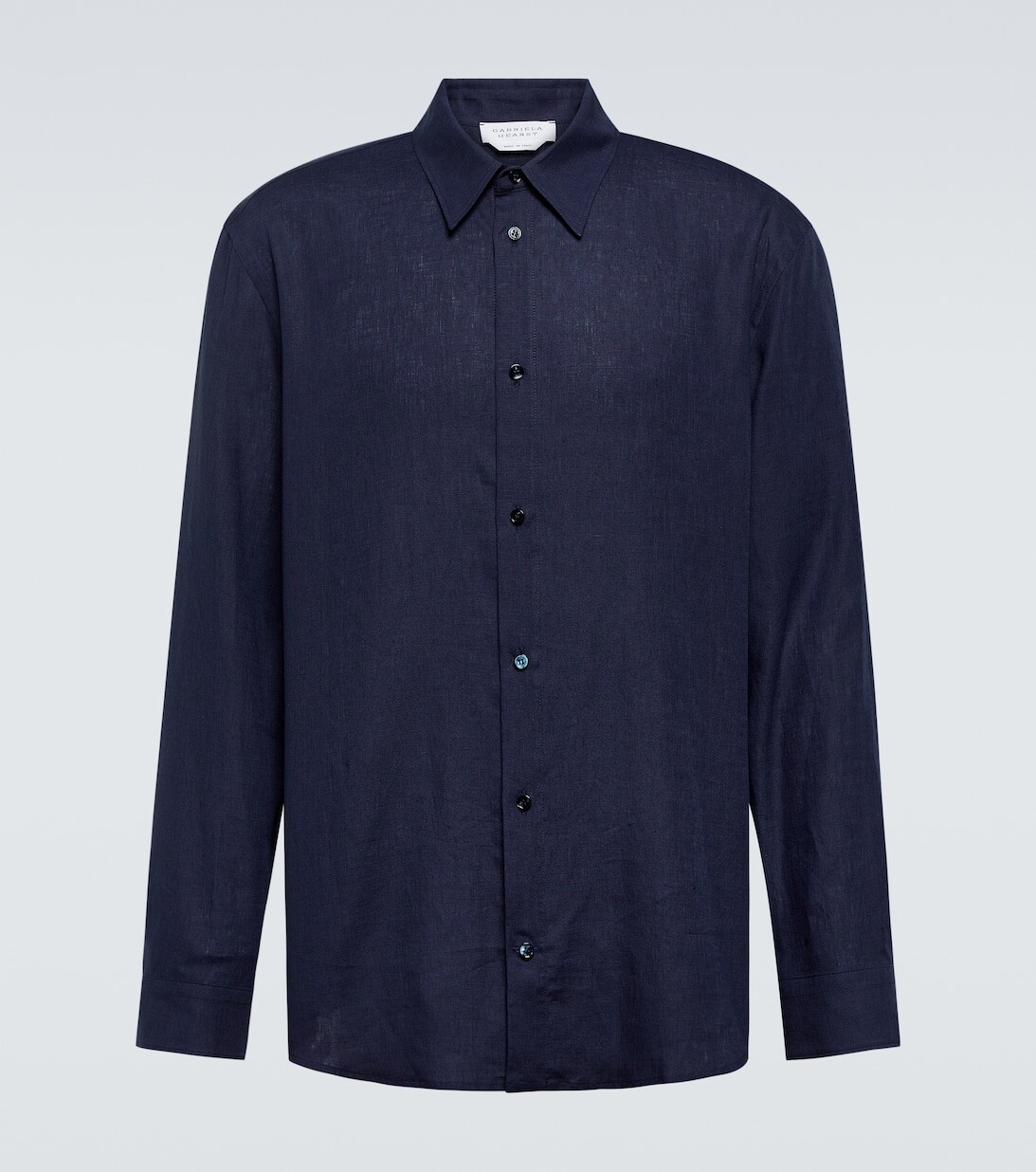 

Рубашка из льна кеведо Gabriela Hearst, синий