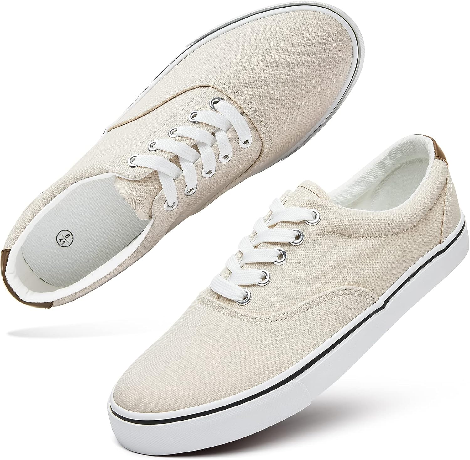 

Мужские низкие парусикроссовки на шнуровке, модные повседневные кеды yageyan, бежевый