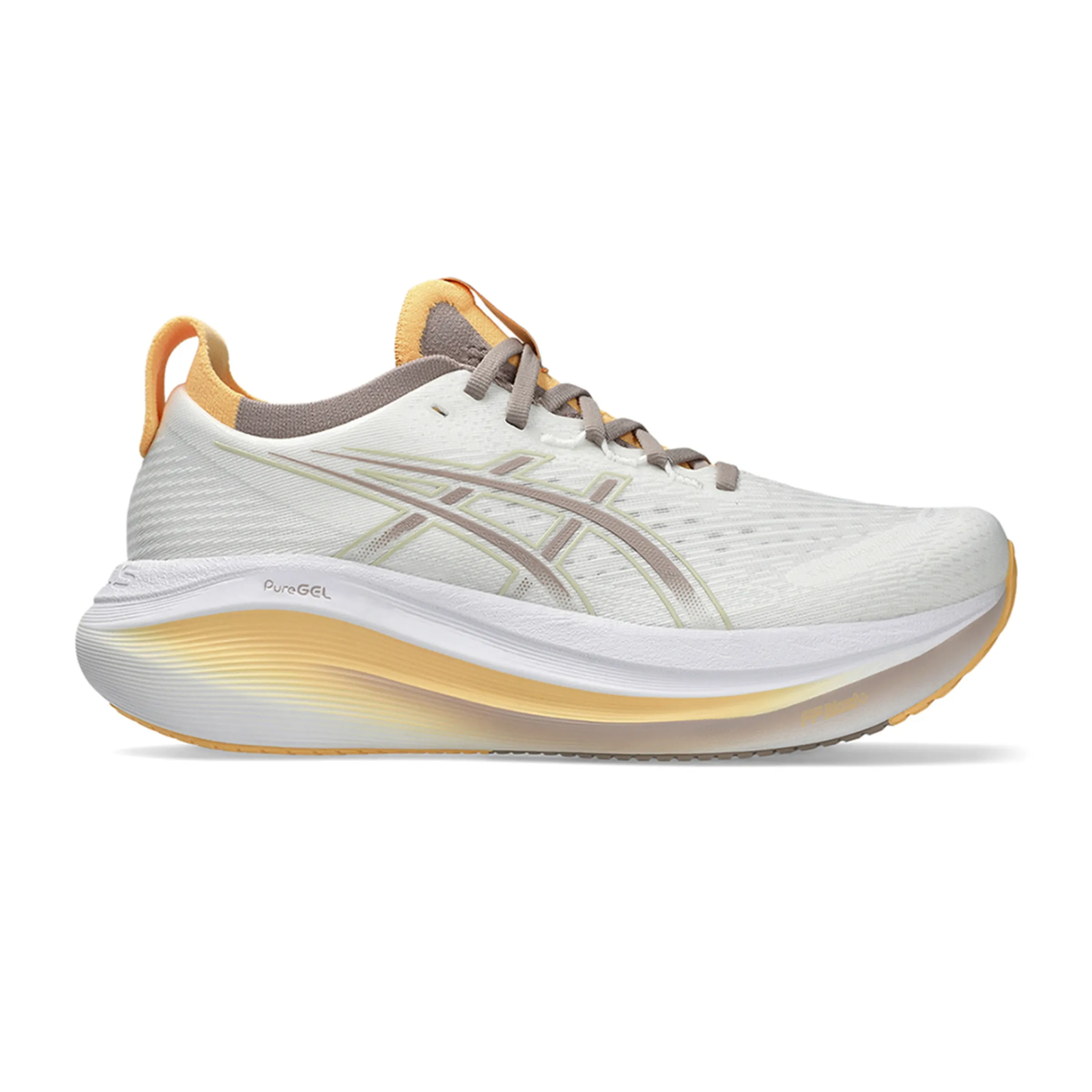 

Женские беговые кроссовки Gel-Nimbus 25 Asics, белый/бежевый