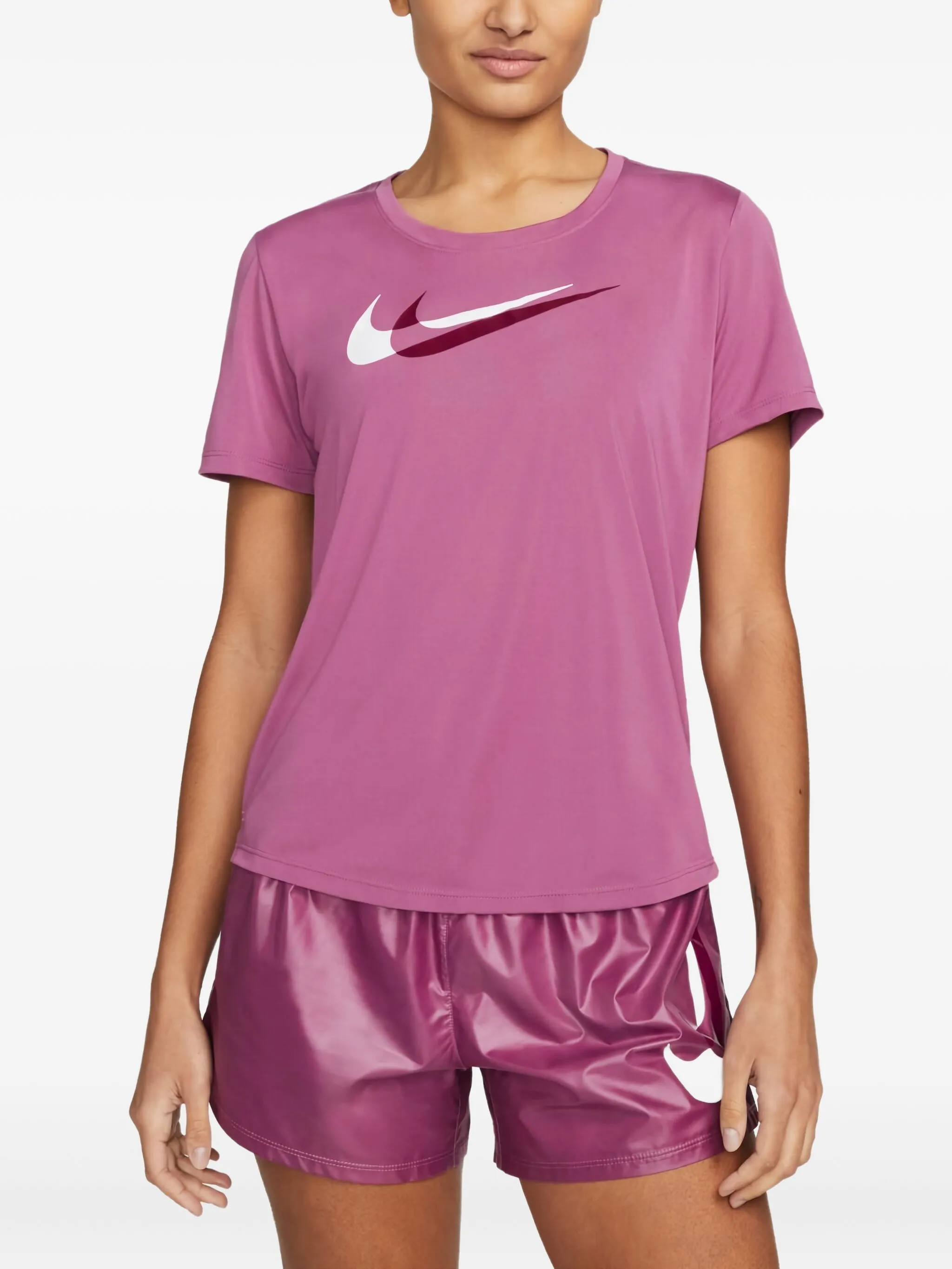 Футболка Dri-FIT Swoosh Nike, розовый — фото 2