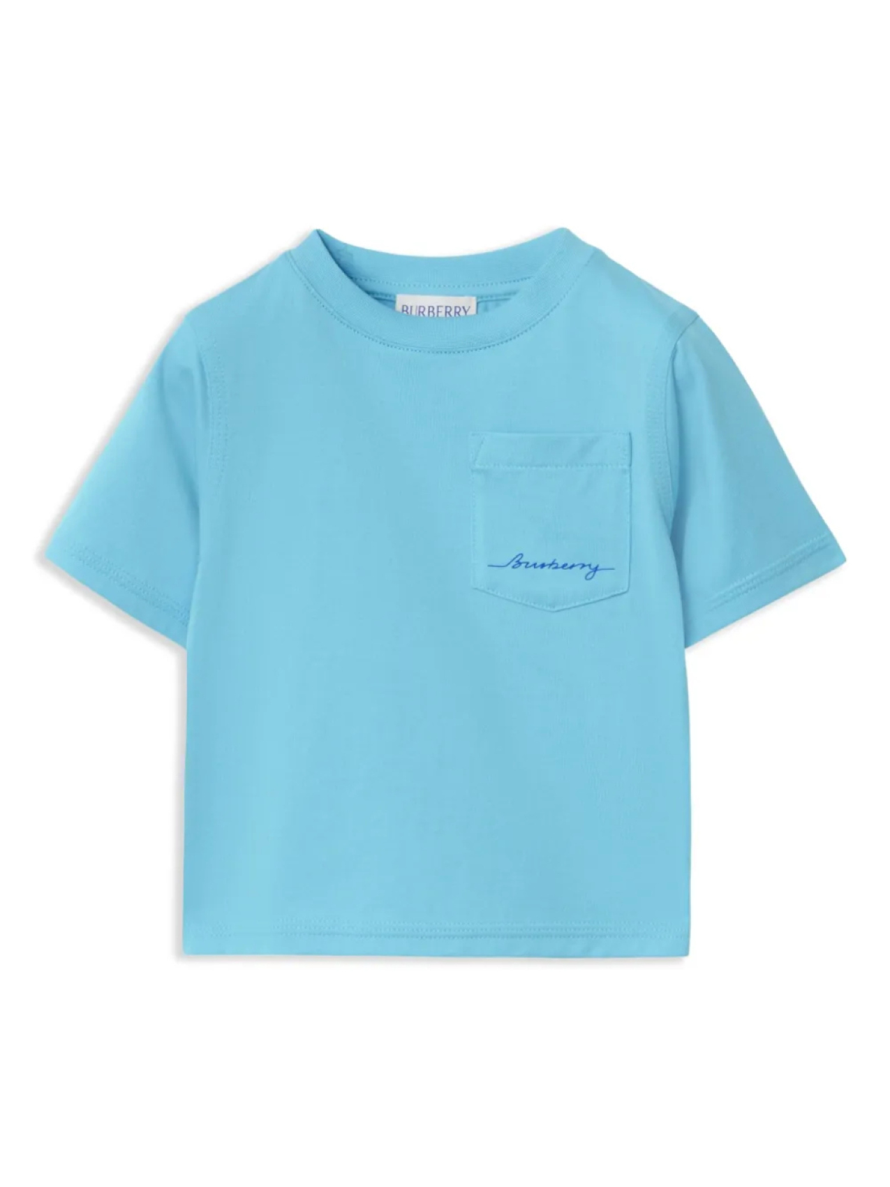 

Футболка с логотипом Burberry Kids, синий