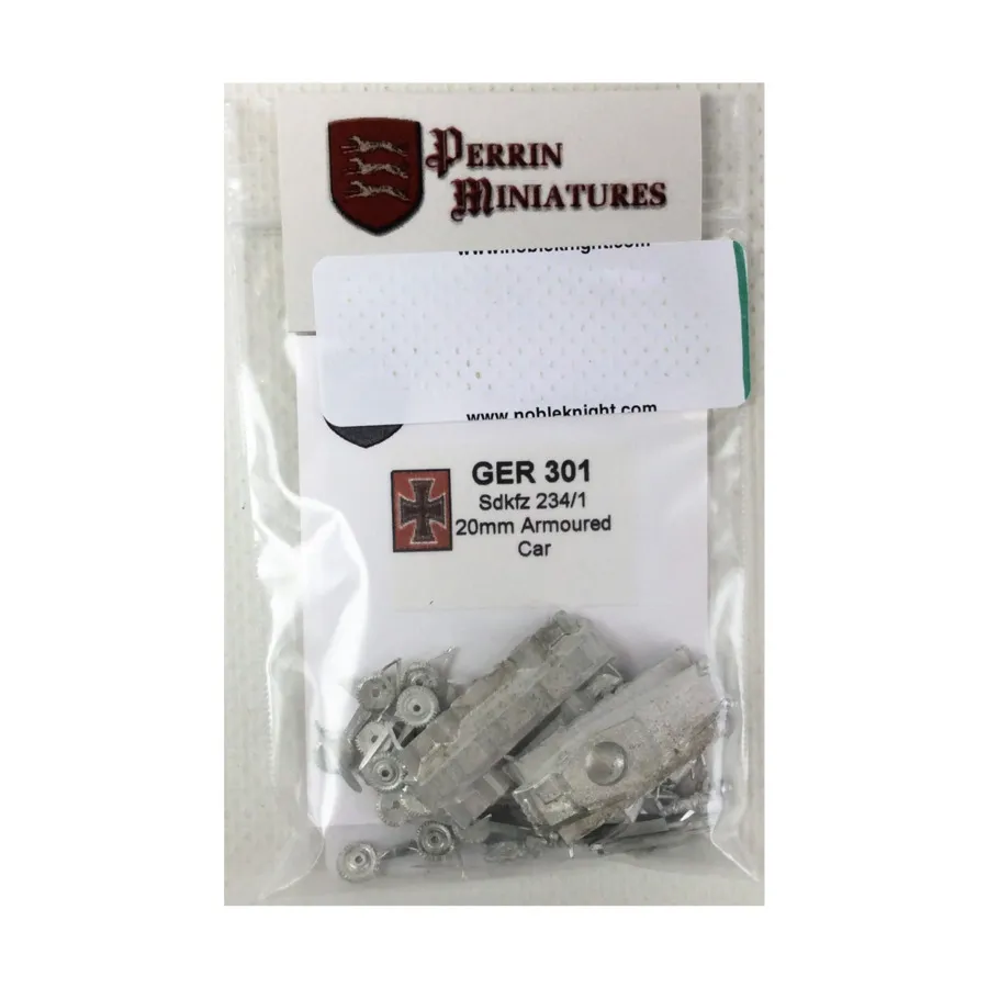 

20-мм бронеавтомобиль Sdkfz 234/1, WWII Miniatures - German (10mm) (Perrin Miniatures)
