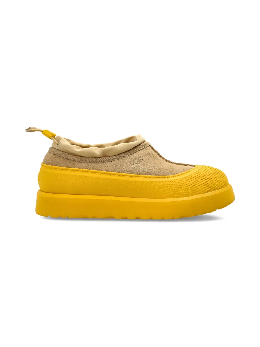 Слипоны-ботинки с верхом из замши UGG Kids, желтый — фото 2
