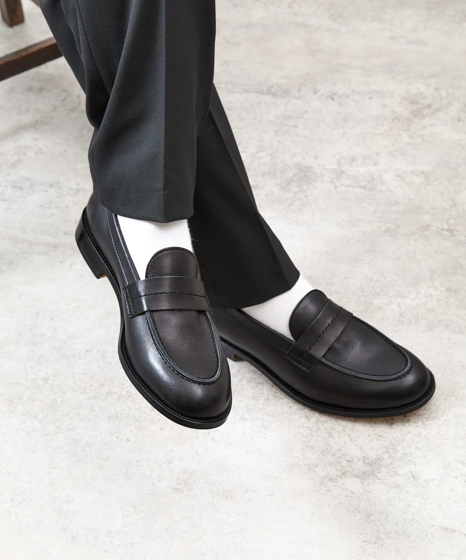 Мужские классические лоферы And A EX LOAFERS PA8759 чёрные — фото 3
