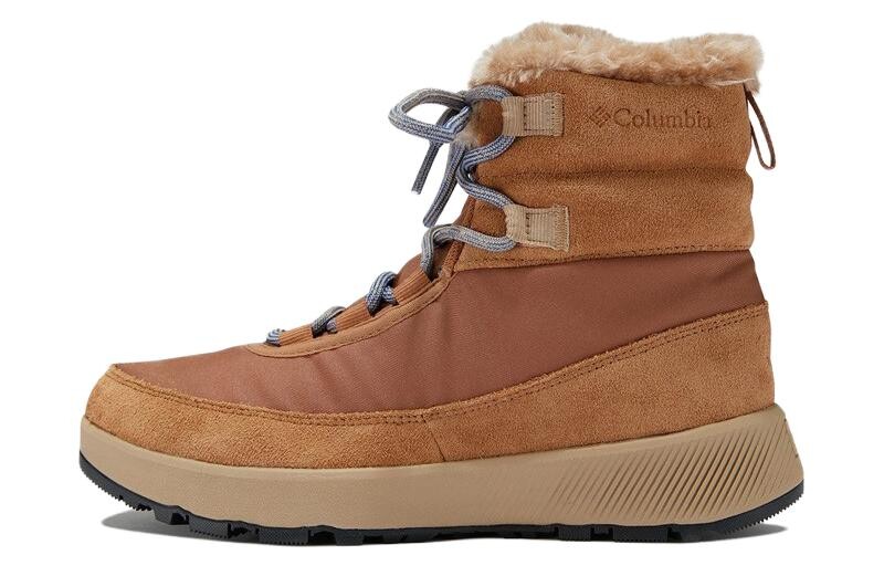 Женские зимние ботинки Columbia из замши и текстиля, коричневый