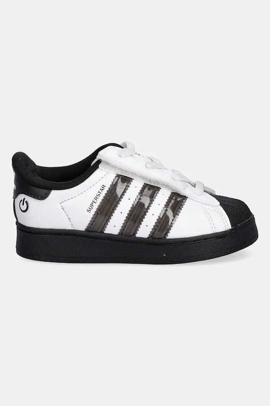 Детские кроссовки Superstar LED Lights Adidas Originals, белый — фото 2