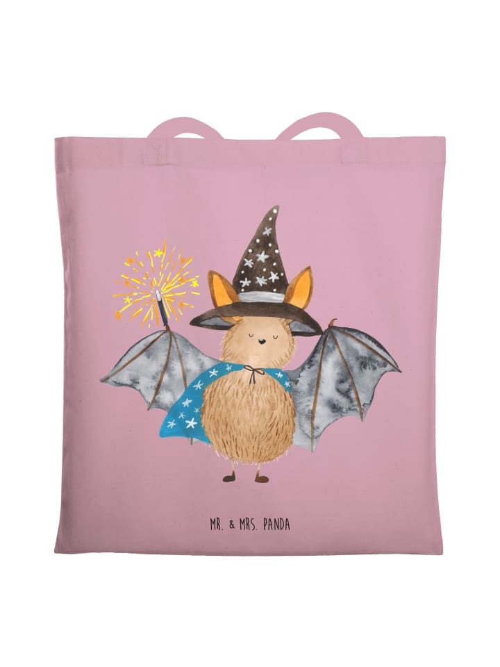 

Mr. & Mrs. Panda Сумка для покупок с изображением летучей мыши и волшебника, без надписи, пастельно-розового цвета