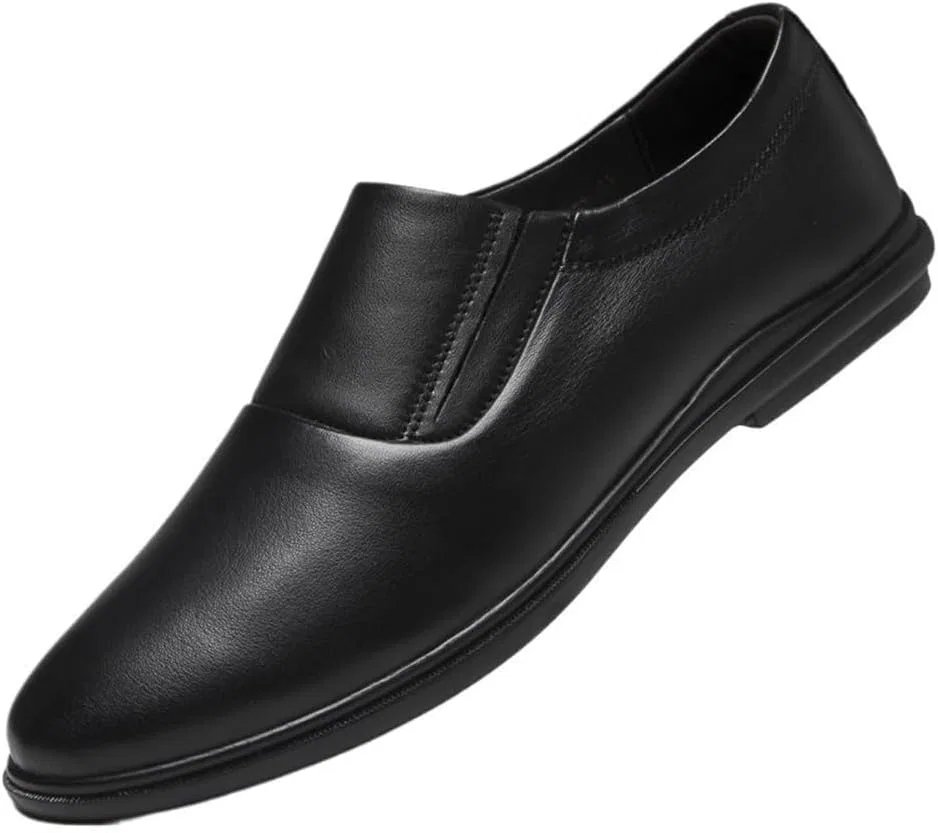 Лоферы Leather Men's Slip On Loafers, черный UOPYNE