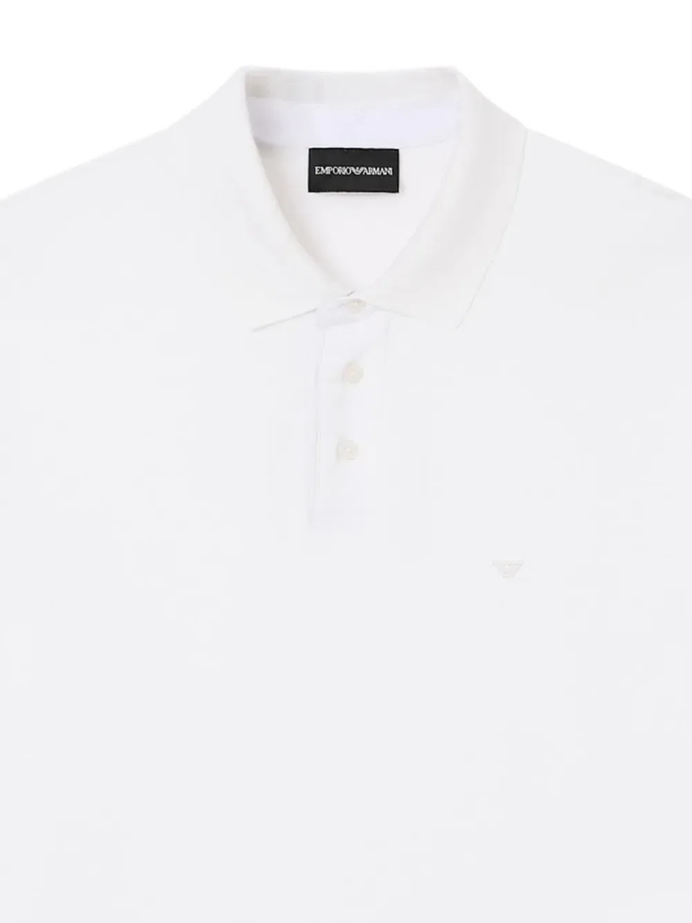 Поло с логотипом Emporio Armani, белый — фото 2