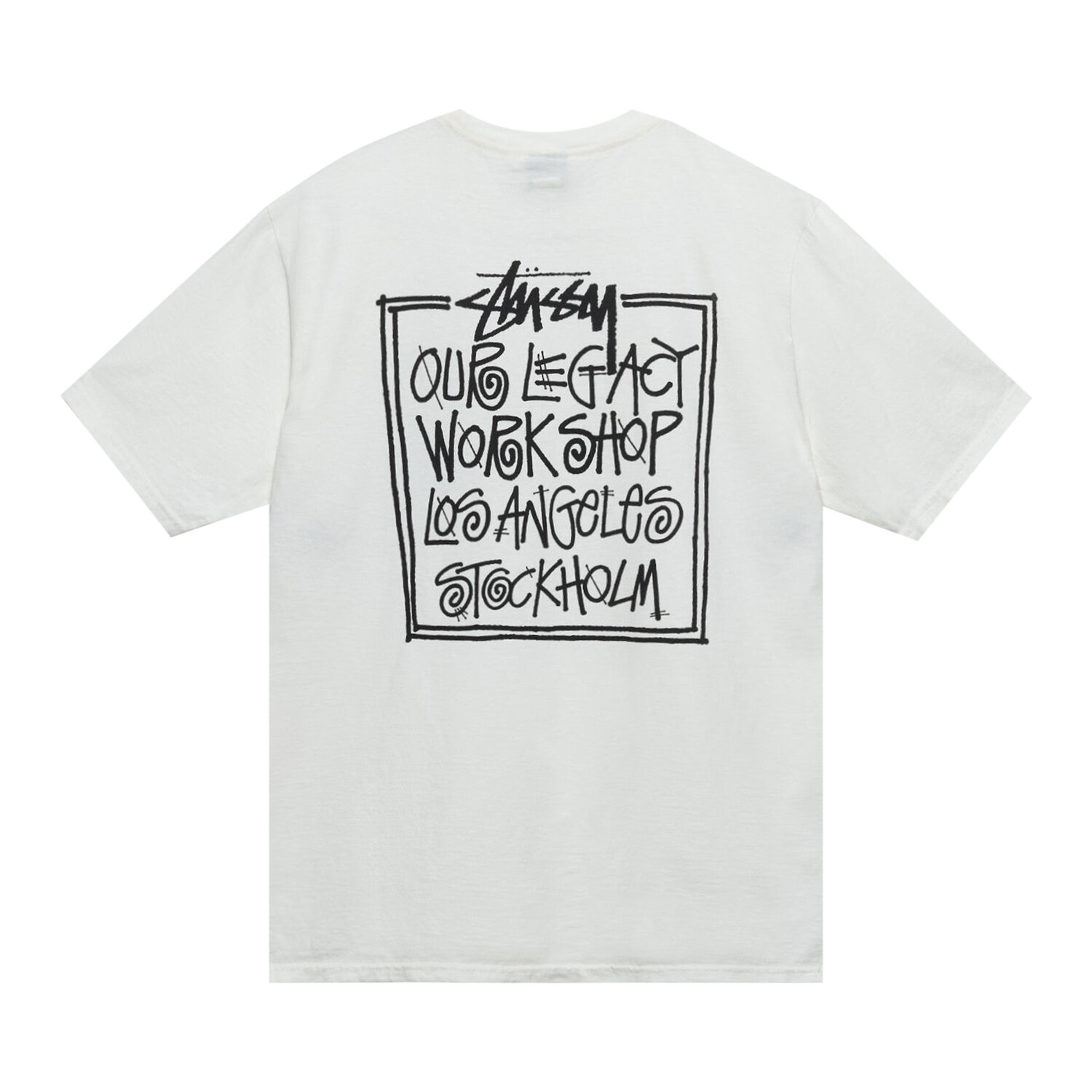 Футболка Stussy x Our Legacy Frame, окрашенная в пигмент, Натуральный — фото 2