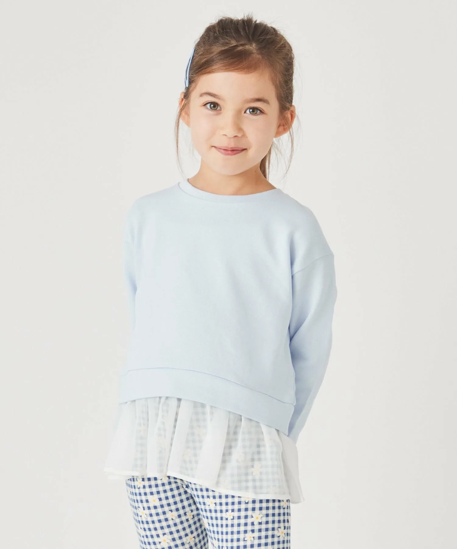 Свитшот рюшистый верх Ever Closet, Sax White