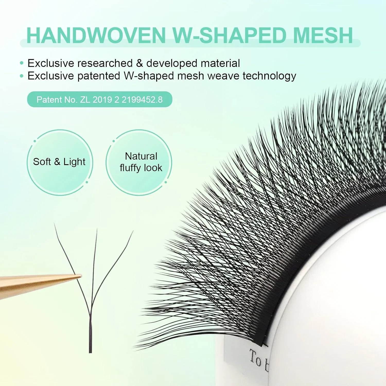 Набор накладных ресниц «3D W Eyelashes» от NAGARAKU Nagaraku, 0.07 C (Total 5 Trays) 8-12 Mm Mix — фото 3