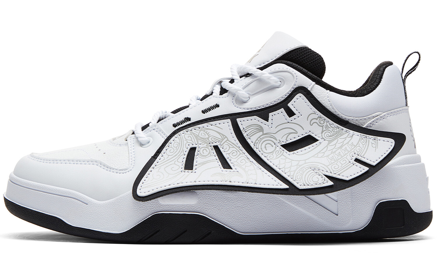 

Мужские кроссовки для скейтбординга Guochuang Series Low-Go White/Black Peak, Белый, Мужские кроссовки для скейтбординга Guochuang Series Low-Go White/Black Peak