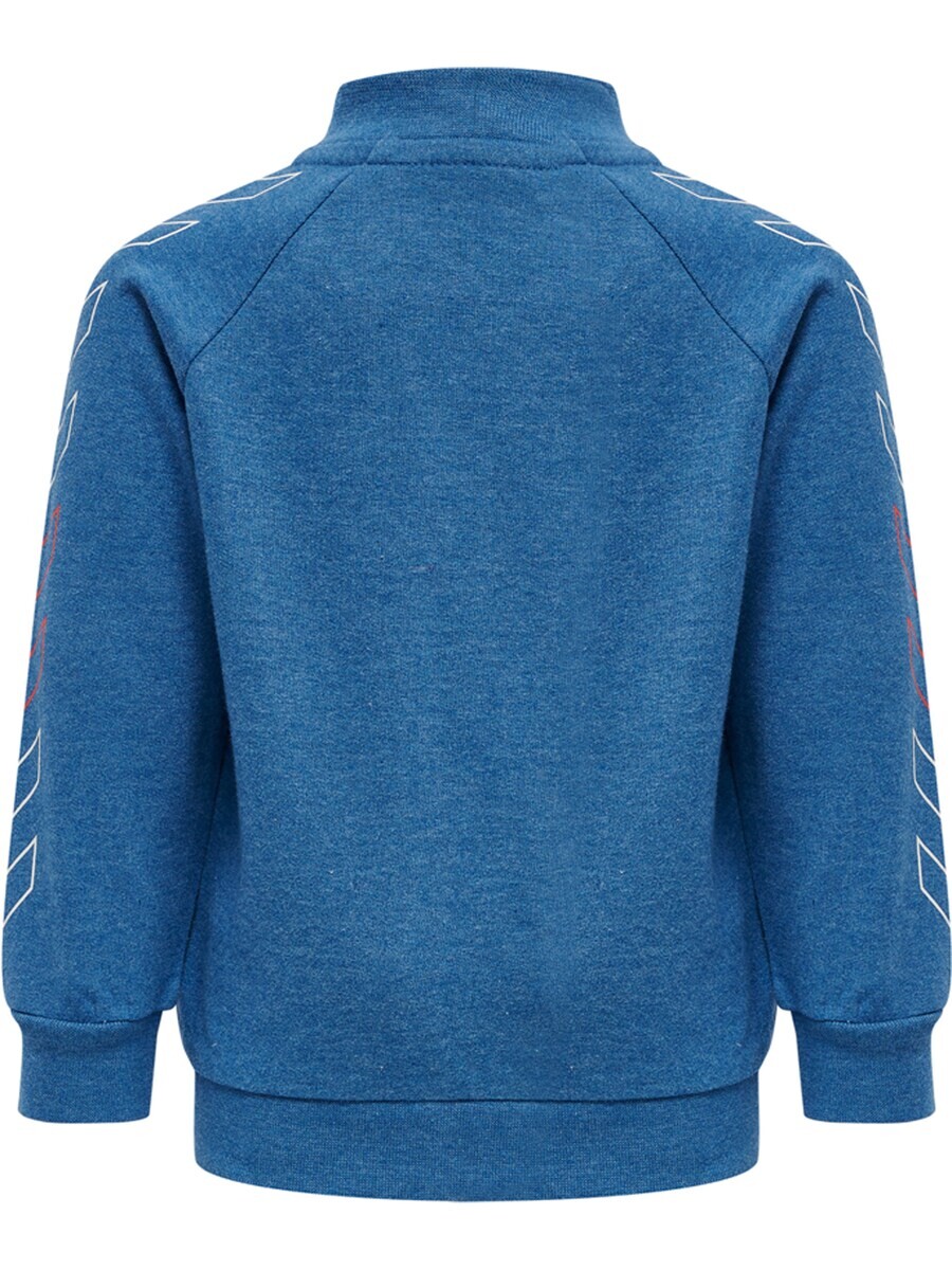 Худи Hummel Athletic Zip-Up Hoodie Glen, цвет mottled blue — фото 3