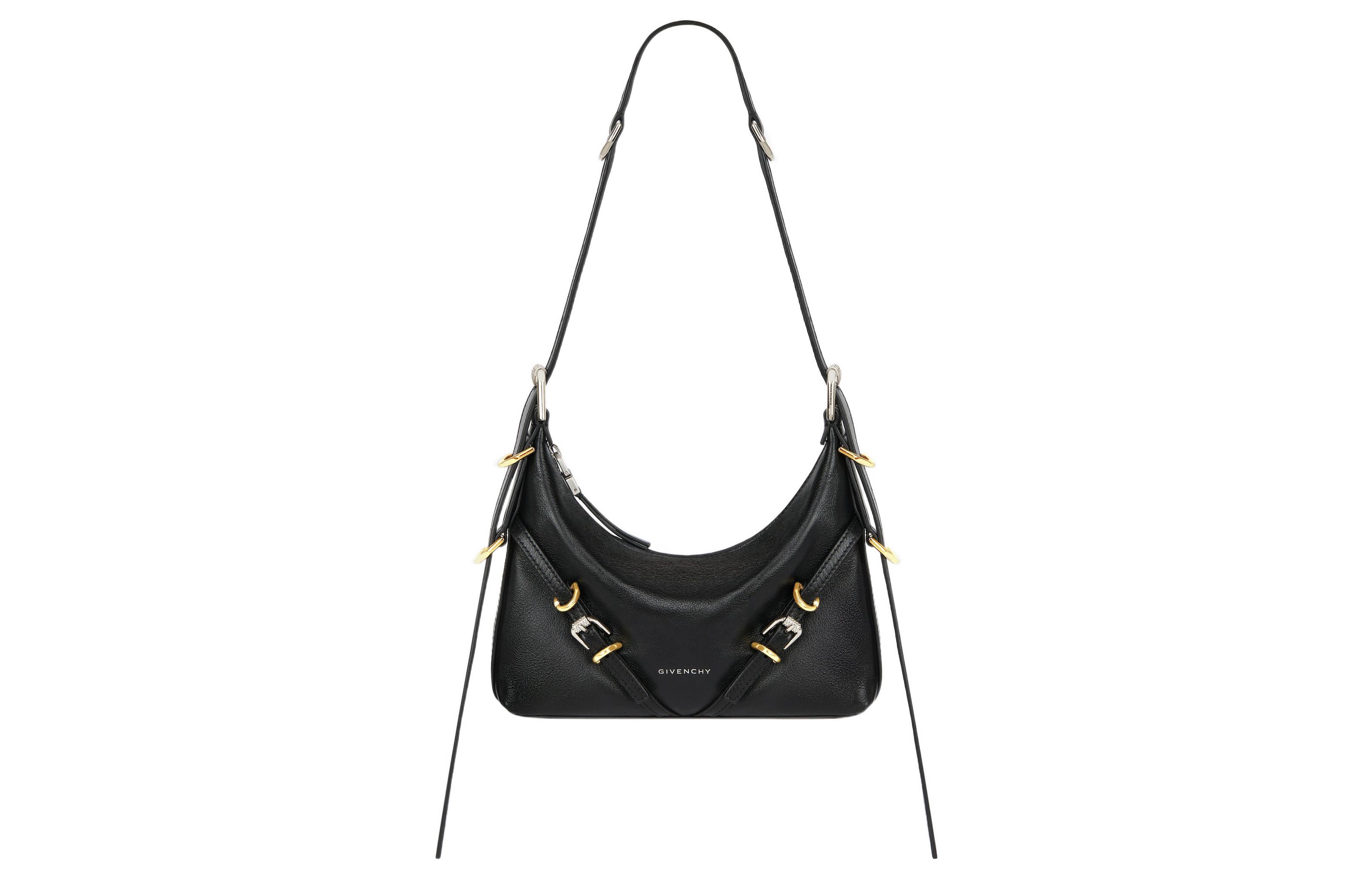 

Givenchy Миниатюрная кожаная сумка хулиганка черная