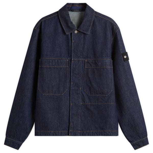 

Джинсовая куртка цвета индиго Stone Island, Blue Rinsed