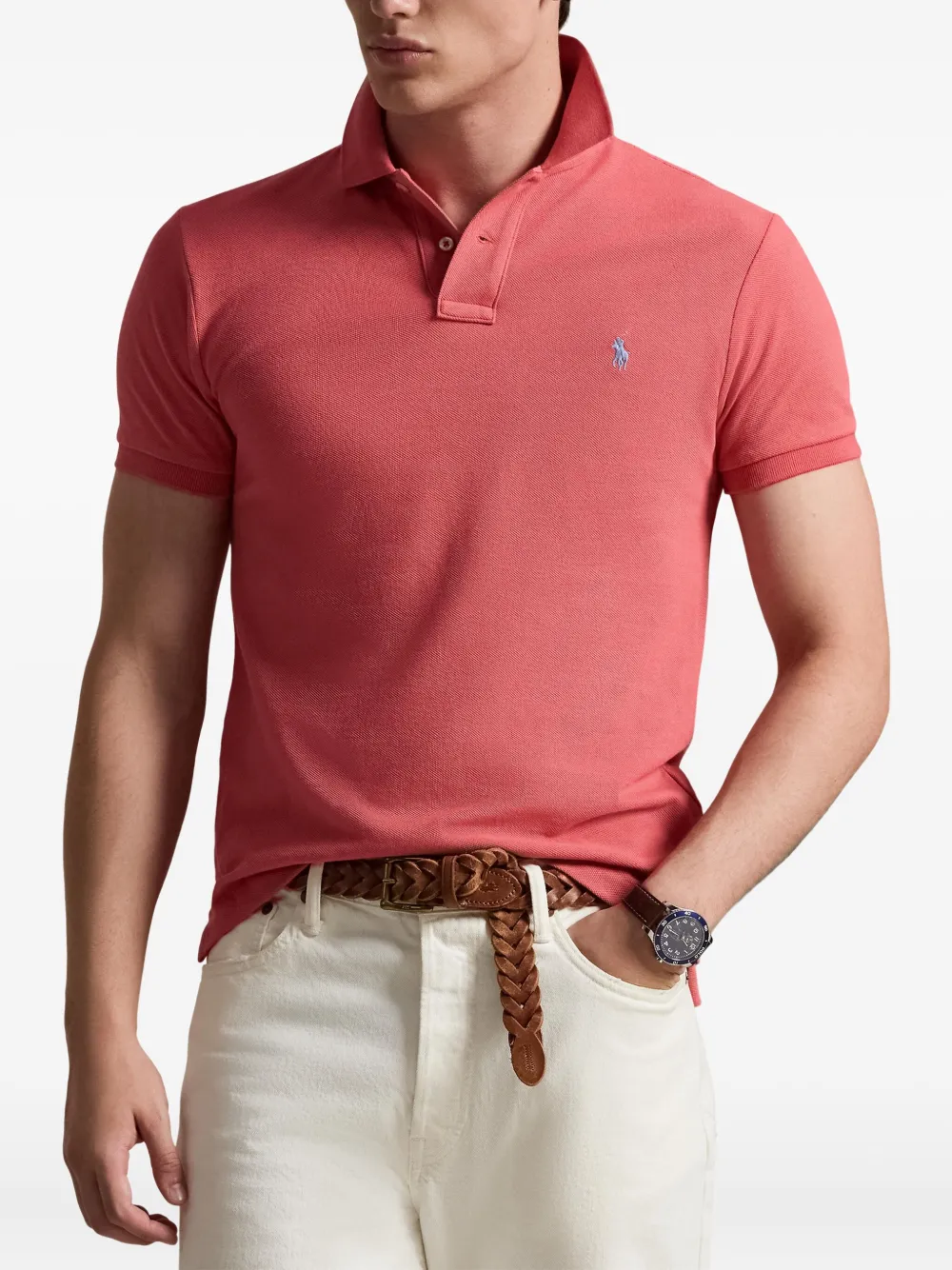 Рубашка поло с короткими рукавами Polo Ralph Lauren, красный — фото 3