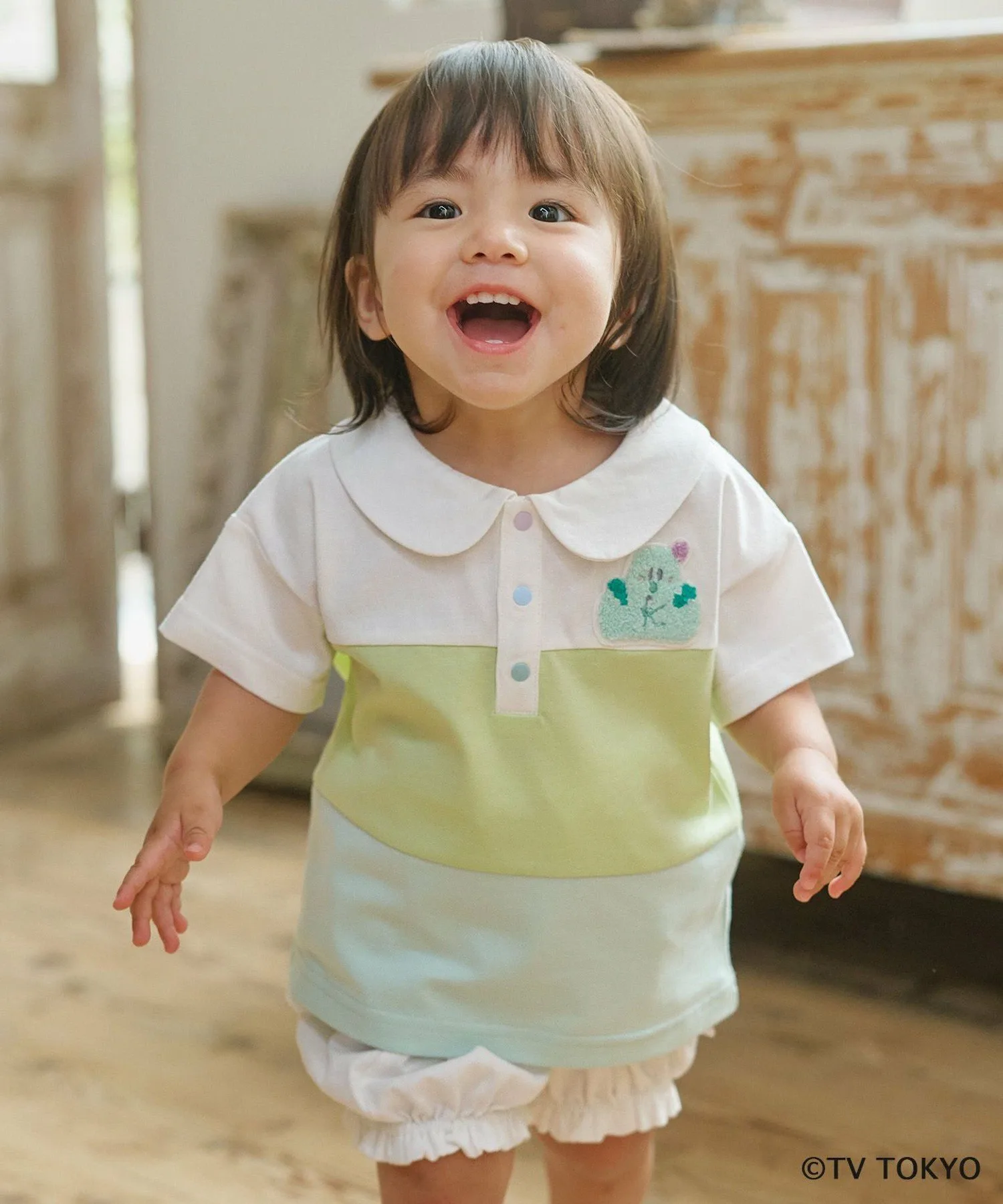 Футболка [80-100 см] Воротник-стойка Shina Push Collar (выкрой и пошив) Kids Suite, Mint [062]