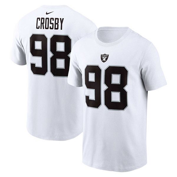 

Футболка с именем и номером игрока maxx crosby las vegas raiders Nike