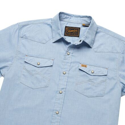 

Рубашка H Bar B Snap мужская Howler Brothers, цвет Faded Blue Oxford