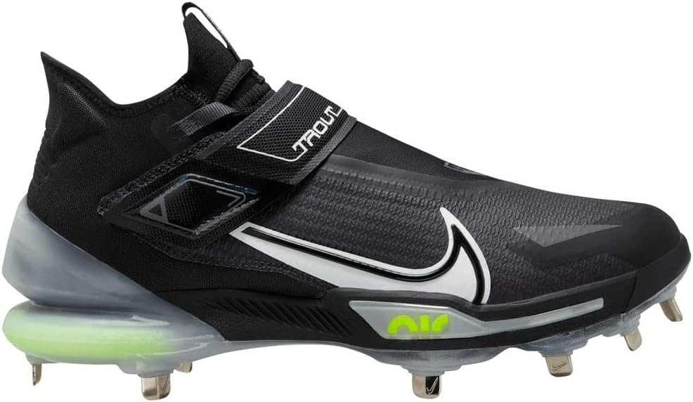 Мужские бейсбольные бутсы Nike Force Zoom Trout 8 Elite с металлическими шипами, черный