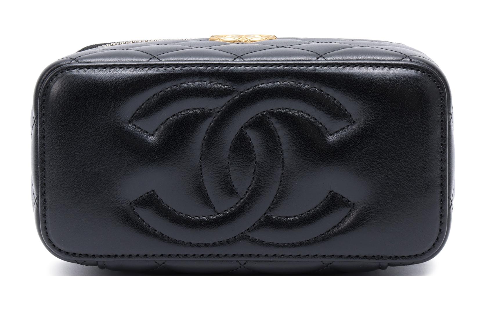 Сумка через плечо из ягненка женская черная CHANEL — фото 4