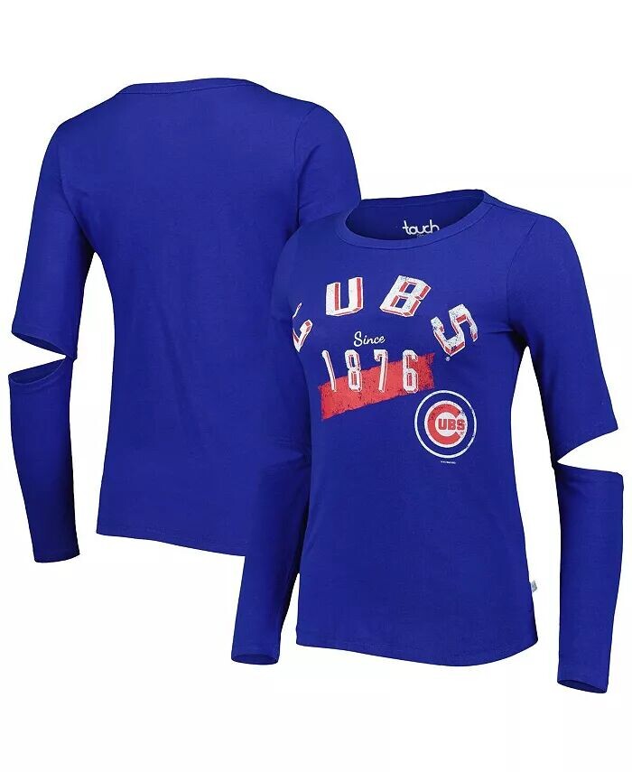 

Женская футболка с длинным рукавом Royal Chicago Cubs Formation Touch