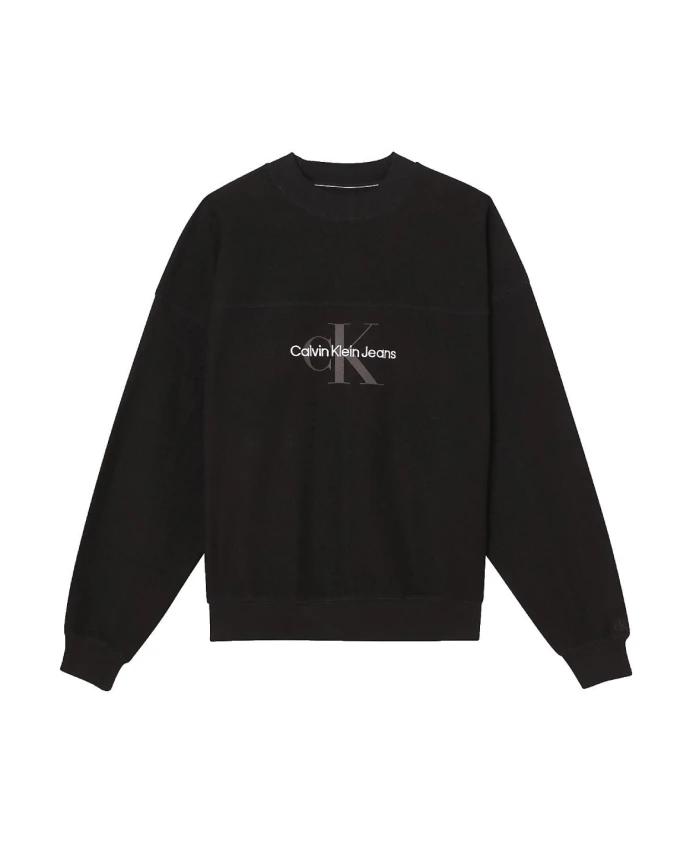 

Объемная толстовка с фактурной поверхностью Calvin Klein, черный