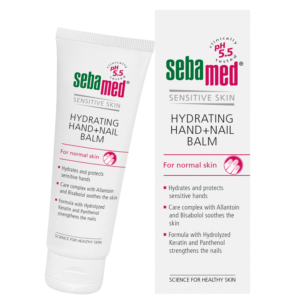 

Увлажняющий бальзам для рук и ногтей hydrating hand + nail balm Sebamed, 75 мл