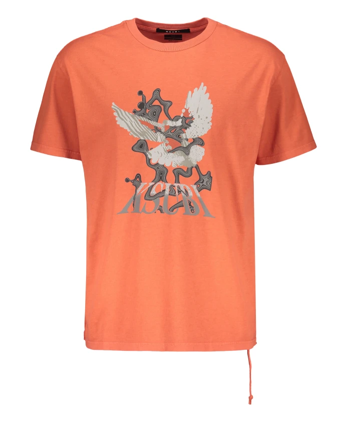 

Футболка из ребристого хлопка Ksubi, оранжевый