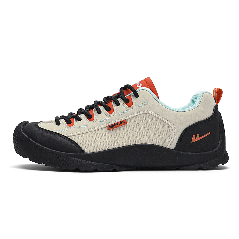 

Мужские низкие повседневные кроссовки для увеличения роста, устойчивые к истиранию WARRIOR, бежевый оранжевый