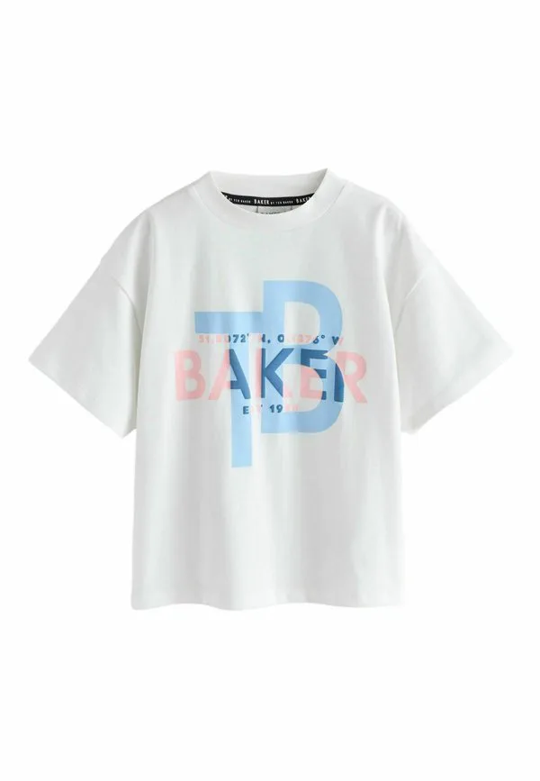 Футболка с принтом, стандартного кроя Baker By Ted Baker, White