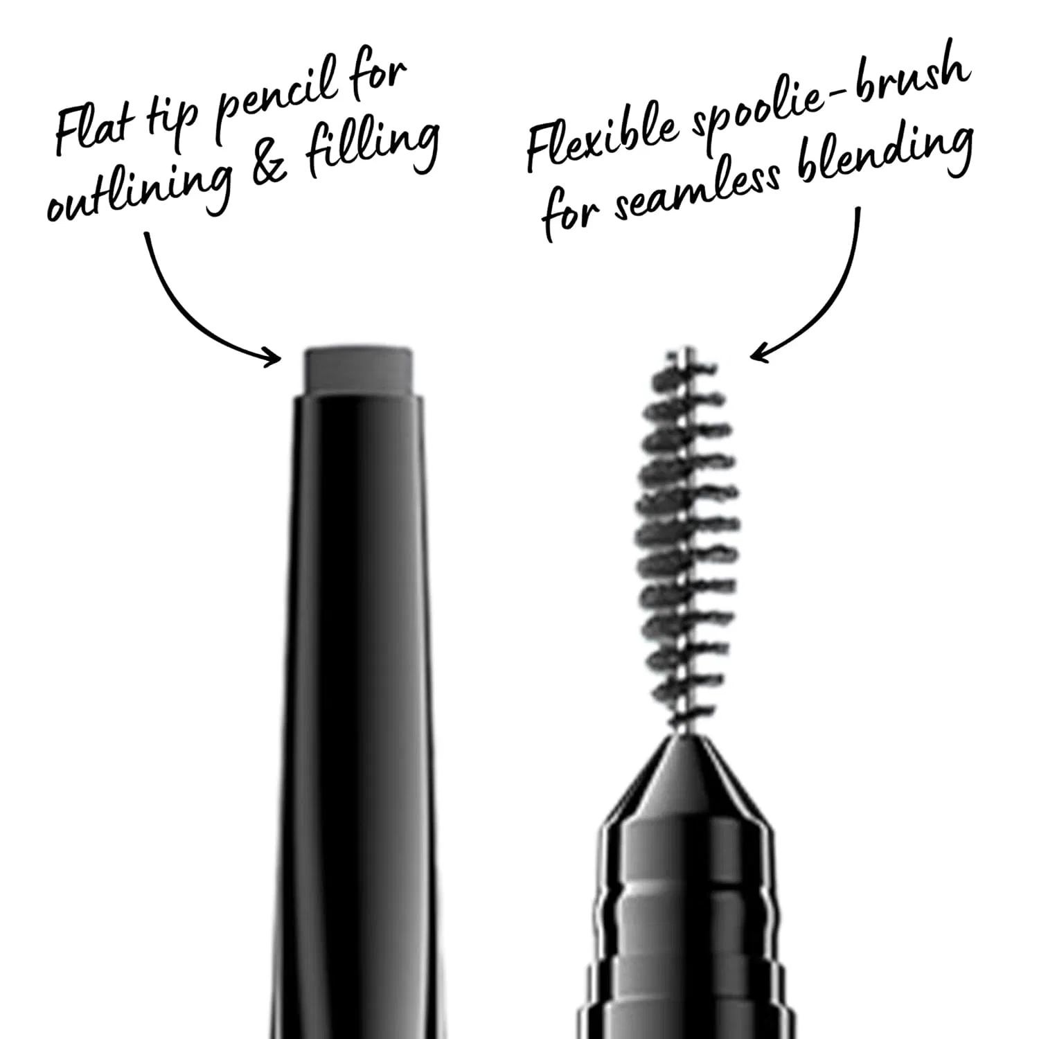 Двусторонний карандаш для бровей «Precision Brow Pencil» Charcoal от NYX Professional Makeup Nyx Professional Makeup, 07 Charcoal — фото 2