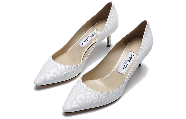 ROMY Slim Heel Высокие каблуки 6 см Женские белые Jimmy Choo — фото 4