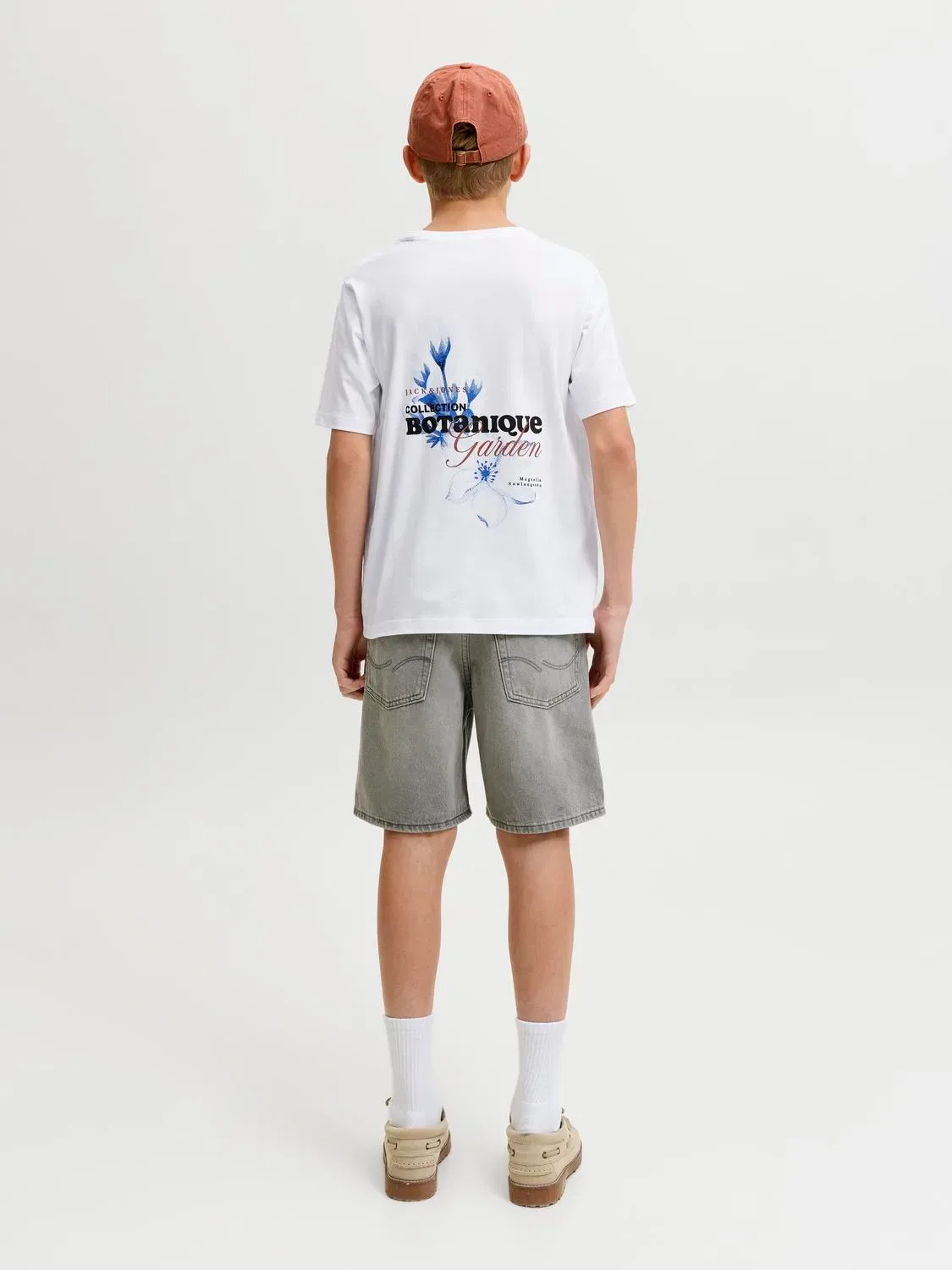 Футболка с принтом JACK & JONES Junior, bright white — фото 3