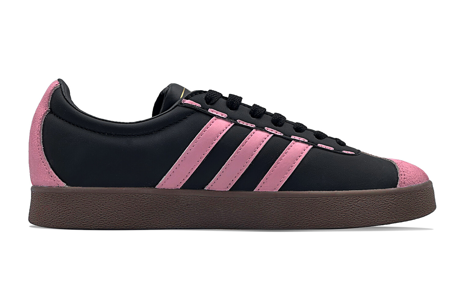 

Кроссовки adidas neo Vl Court Skateboarding Shoes Unisex Low-top Pink, черный/розовый