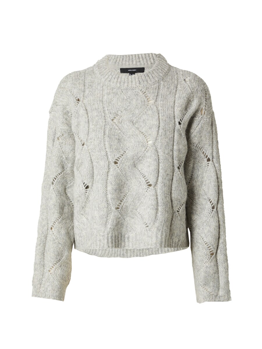 

Тонкий вязаный свитер Vero Moda Petite Sweater VMLINA, пятнистый серый