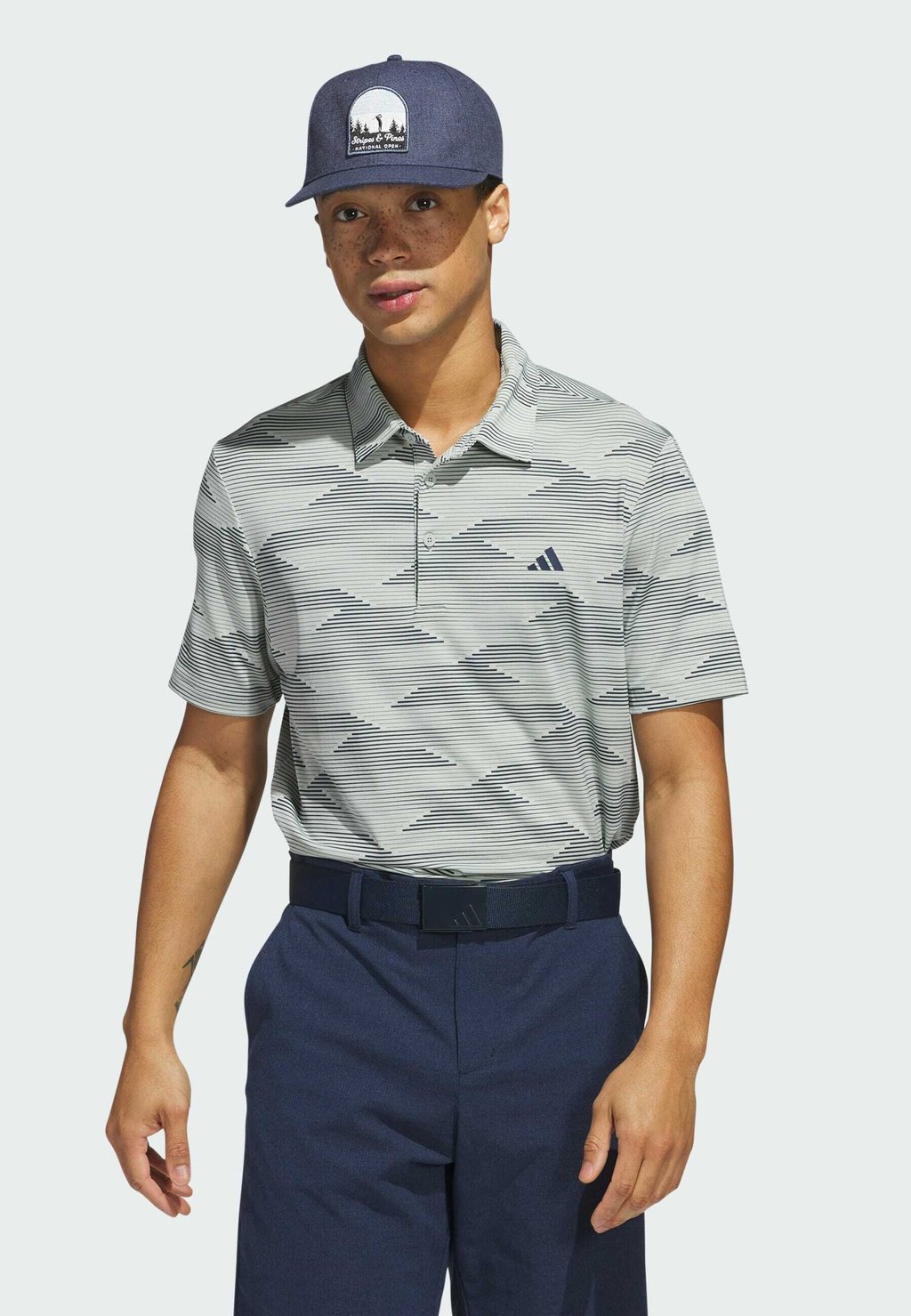 

Рубашка поло ULTIMATE365 SPEED STRIPE adidas Performance, серый