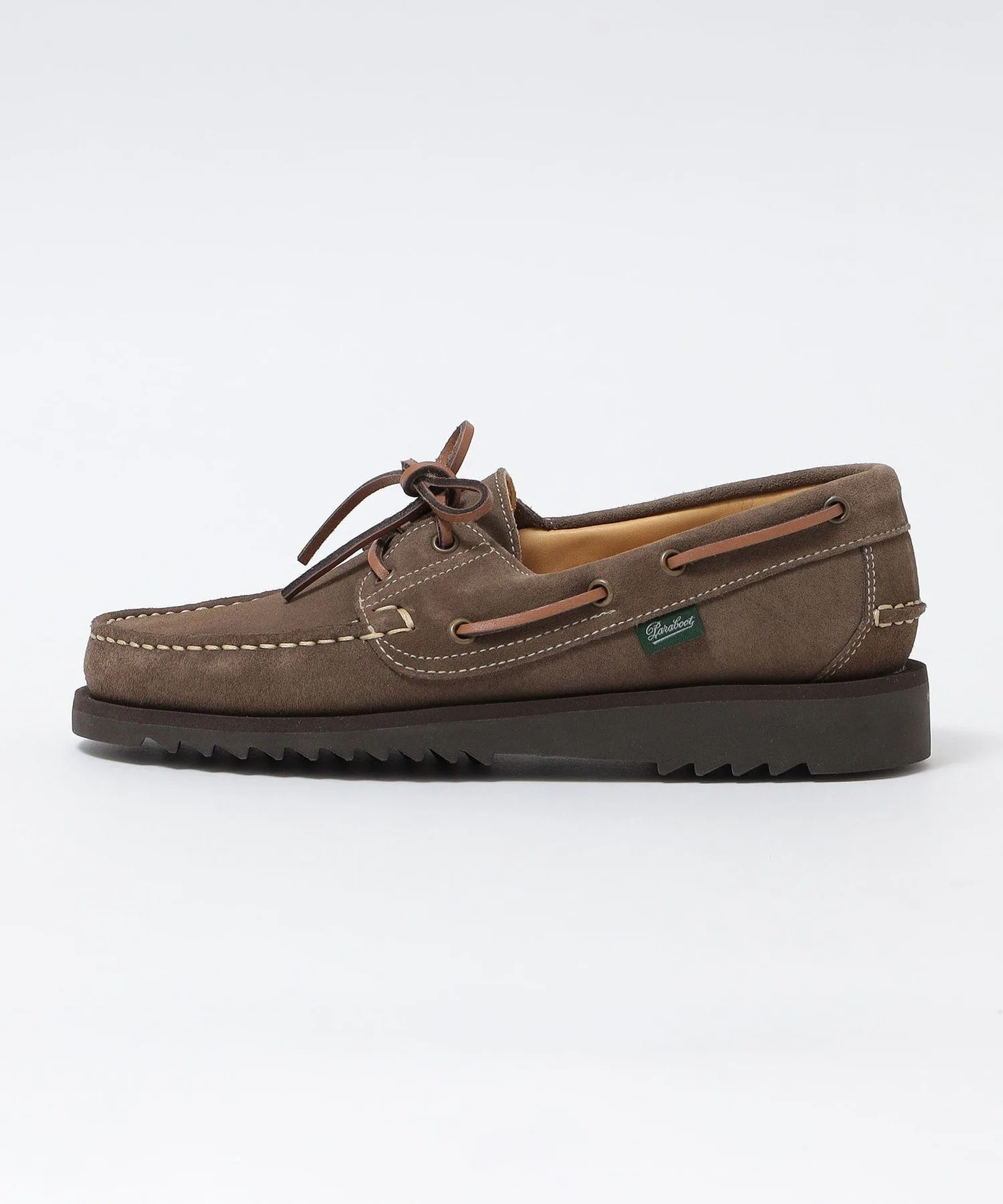 PARABOOT: Замшевые спортивные палубные ботинки BARTH SHIPS MEN, Khaki — фото 2