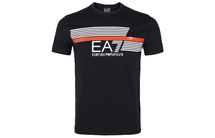 

EMPORIO ARMANI Футболка EA7 мужская черная, Черный, EMPORIO ARMANI Футболка EA7 мужская черная