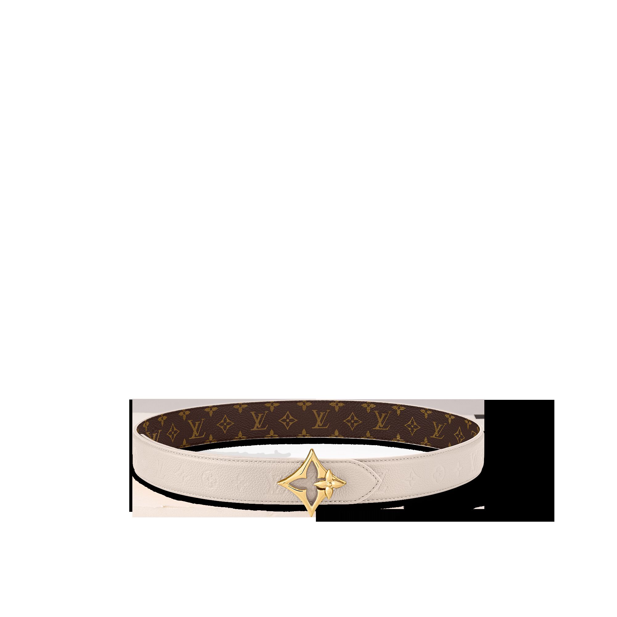 

Двусторонний ремень LV Flowergram 30 мм Louis Vuitton, бежевый