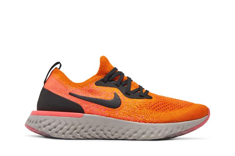 Кроссовки Nike Epic React Flyknit GS 'Copper Flash', оранжевый — фото 2