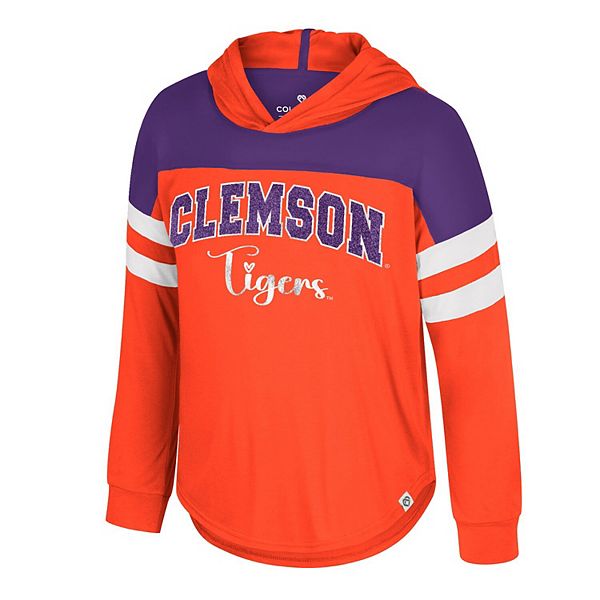 Детская толстовка с длинным рукавом Clemson Tigers Reflection оранжевая Colosseum — фото 3