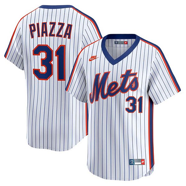 Майка Mike Piazza New York Mets белая ретро из коллекции Cooperstown Limited Nike — фото 2