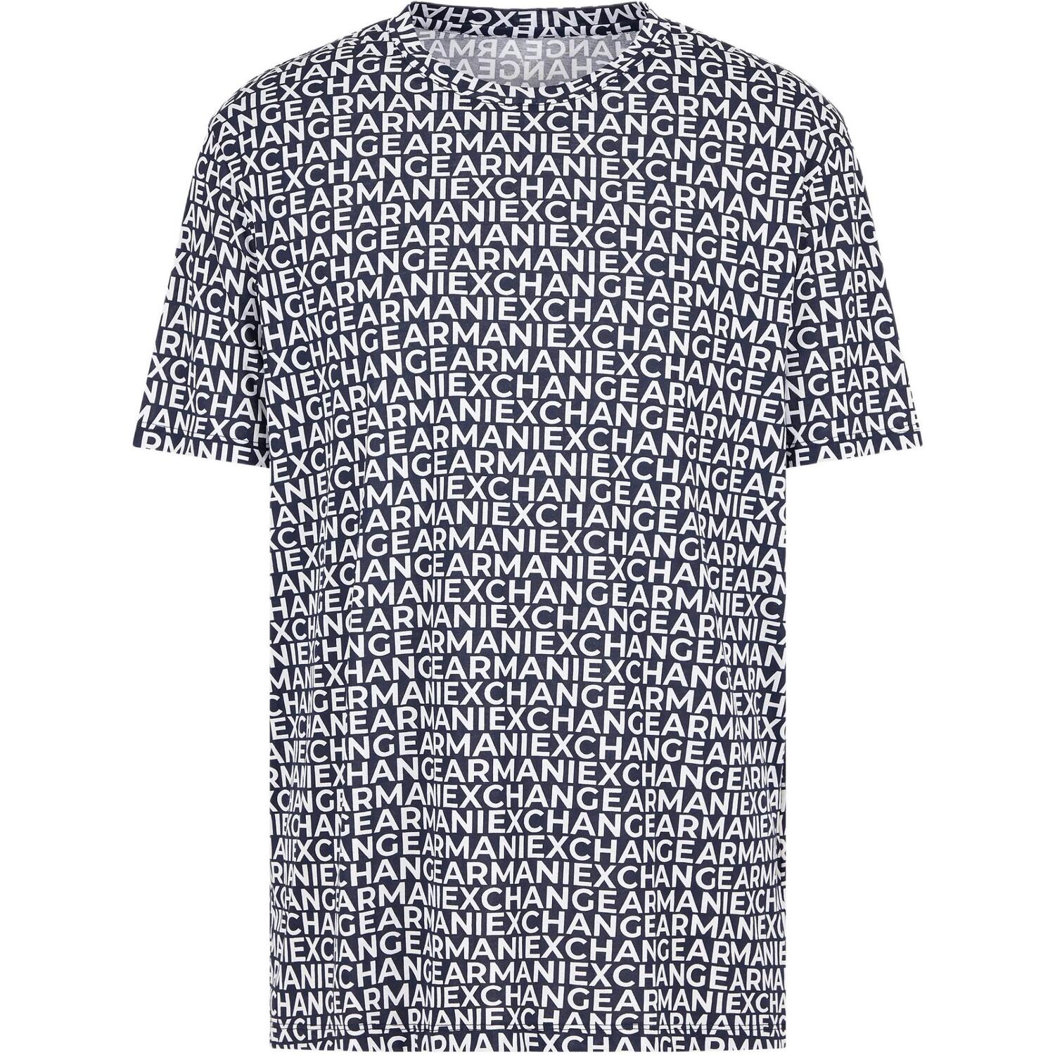 

ARMANI EXCHANGE Футболка AE мужская черная, Черный, ARMANI EXCHANGE Футболка AE мужская черная