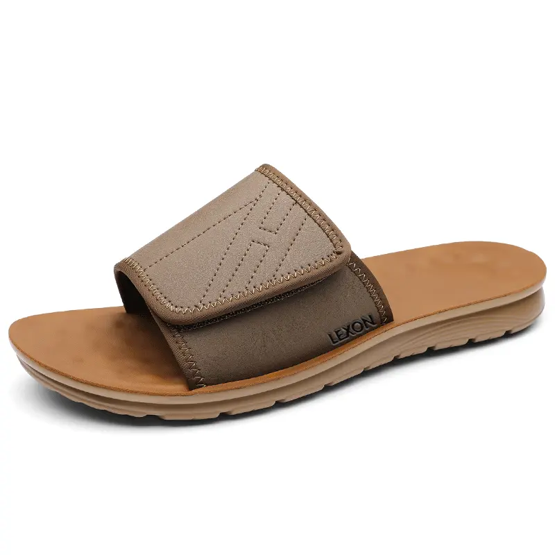 

LEXON Мужские противоскользящие бесшумные тапочки с резиновой амортизацией и устойчивостью к истиранию, цвет хаки, цвет Khaki