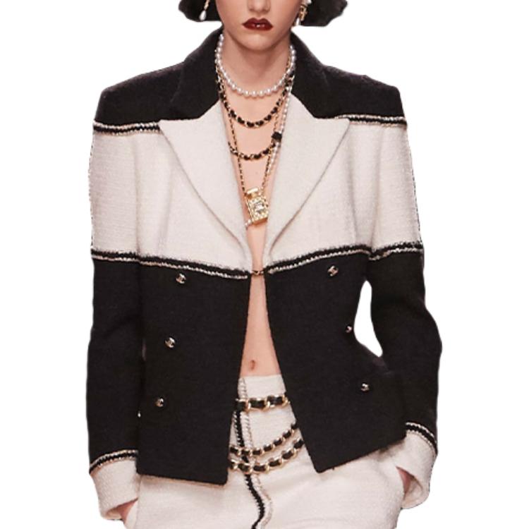 

CHANEL Куртка женская черно-белая, Black White
