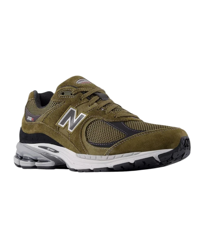 Зеленые кроссовки 2002r в лесном стиле New Balance, зеленый — фото 2
